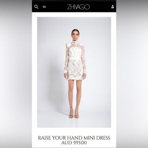 ZHIVAGO RAISE YOUR HAND MINI DRESS in US 10